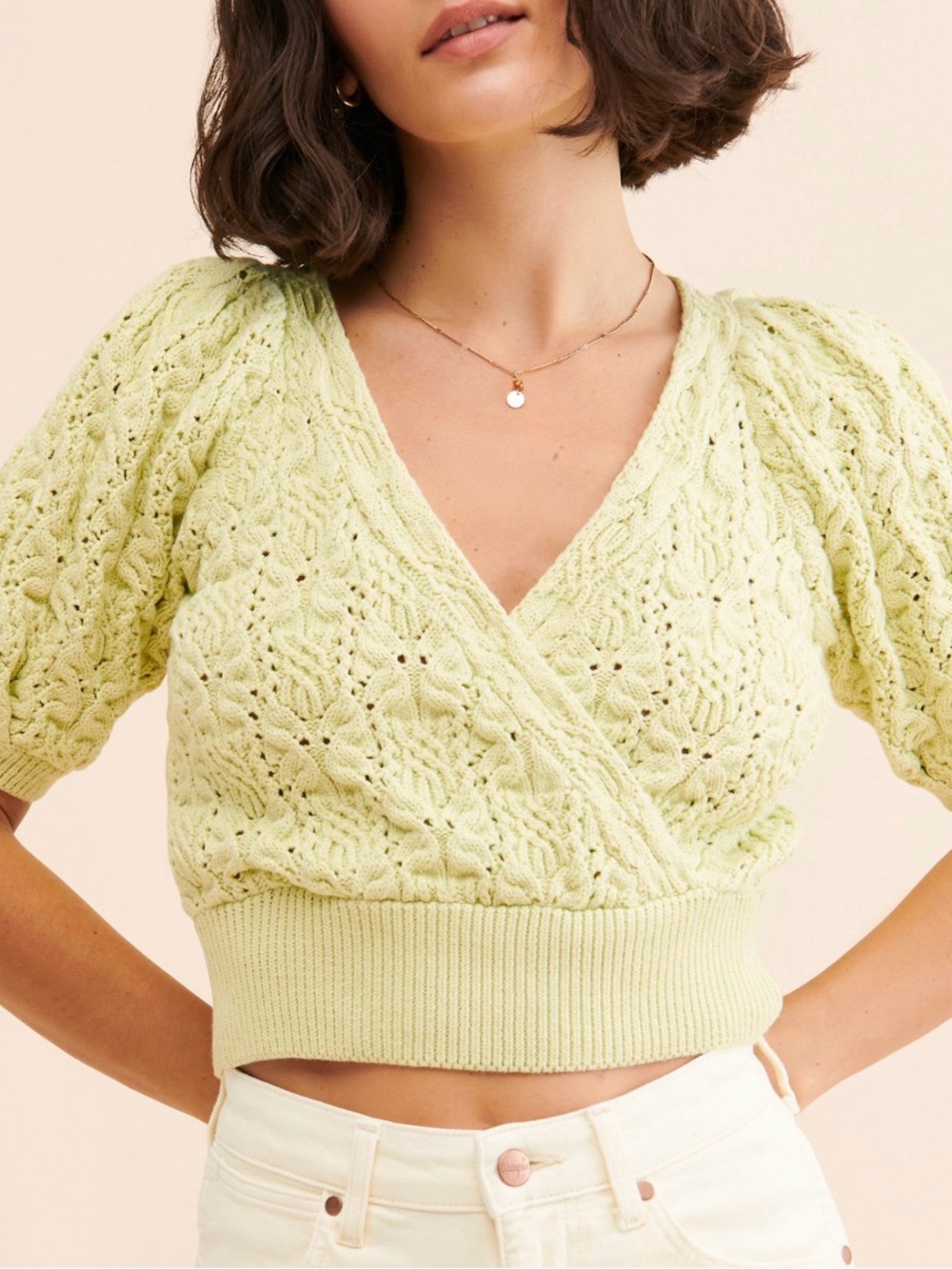 ASTR The Label Elowen Cropped Sweater